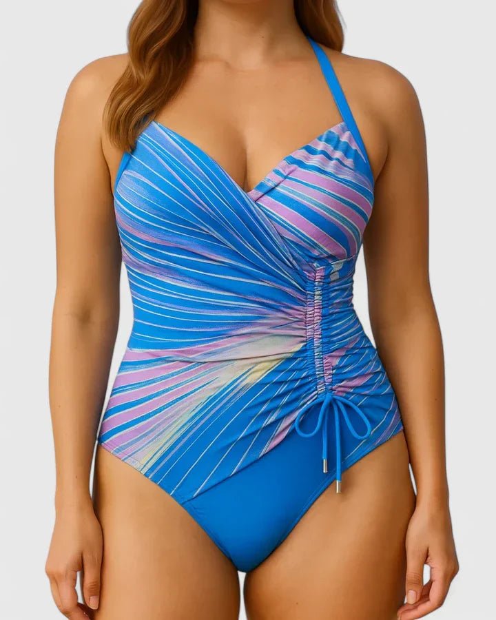 Iris - Strandse wrap badpak voor dames Close Up