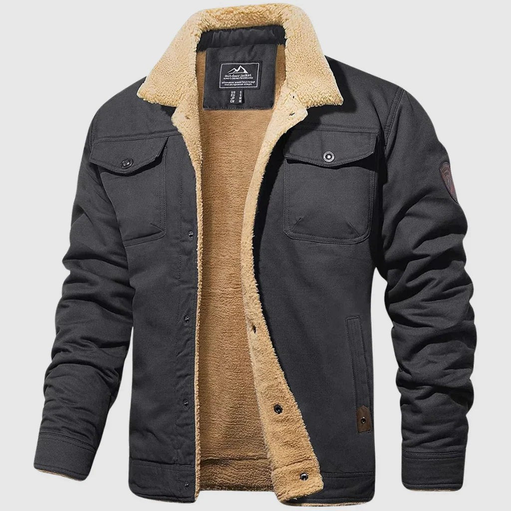 Jasper - Gevoerde bomber jas voor heren Detail