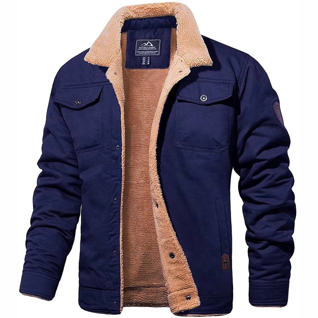 Jasper - Gevoerde bomber jas voor heren Front