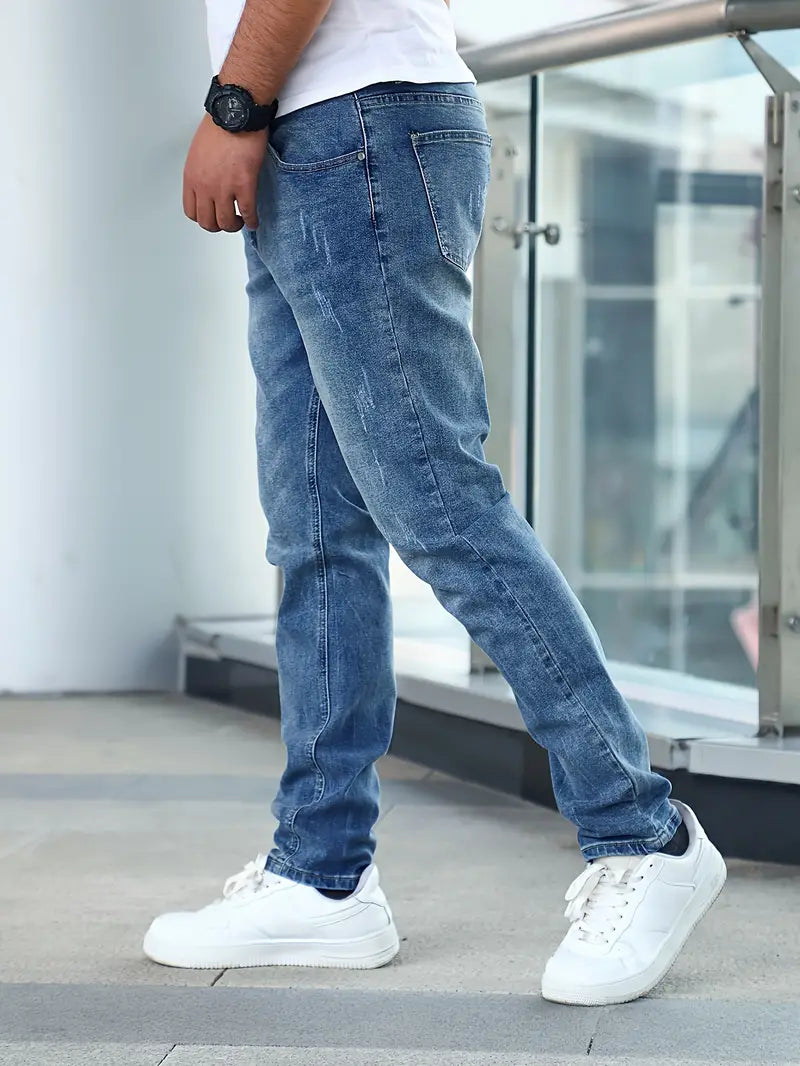 Bram - Slim fit herenjeans met zakken