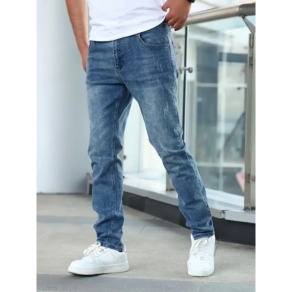 Bram - Slim fit herenjeans met zakken
