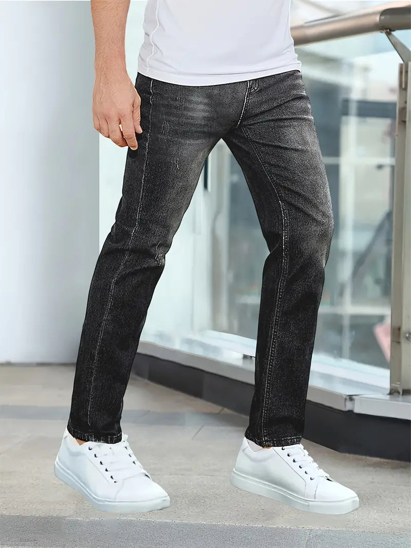 Bram - Slim fit herenjeans met zakken