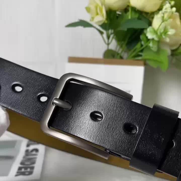 Jet - Klassieke leren heren met metalen gesp