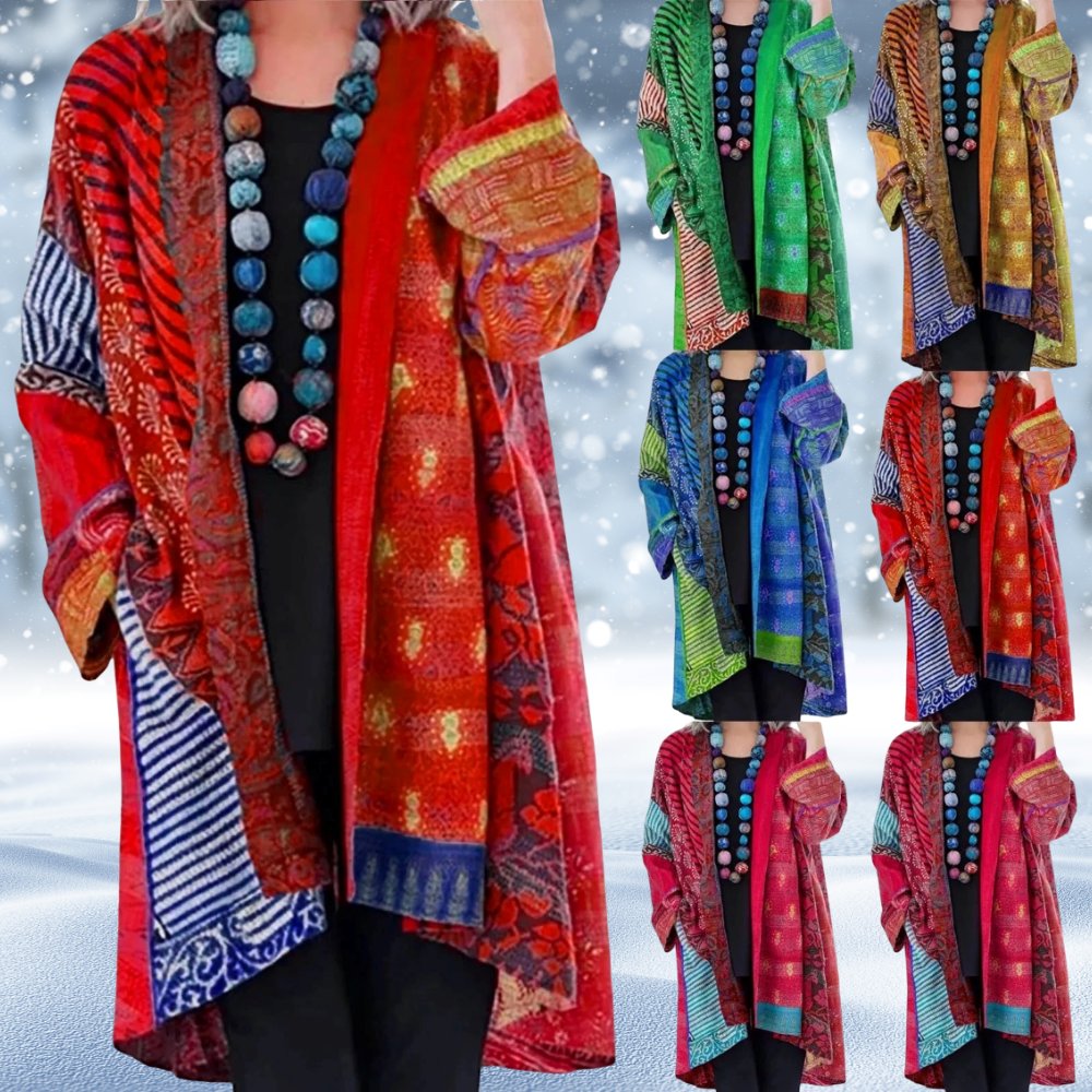 Jolien - Vintage gebreid vest voor dames Close Up