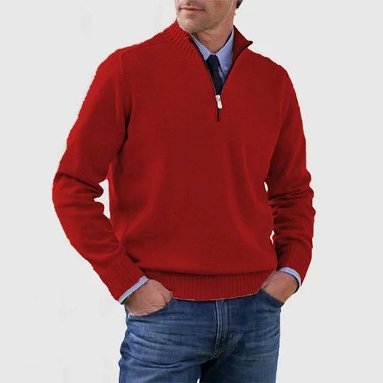 Joris - Klassieke half-zip trui voor heren Full