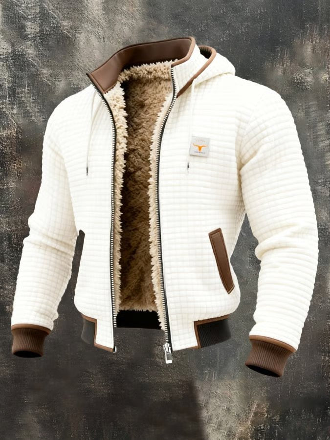 Joris - Retro outdoor jack met sherpa voering voor heren Detail