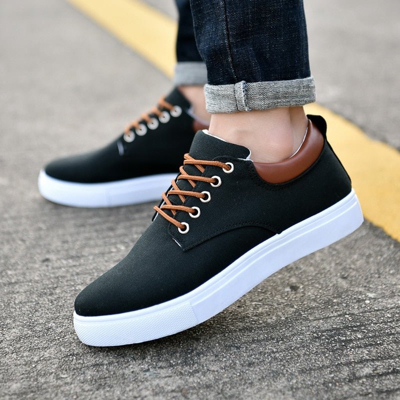 Joris - Stoere canvas sneakers met witte zool voor heren Hero