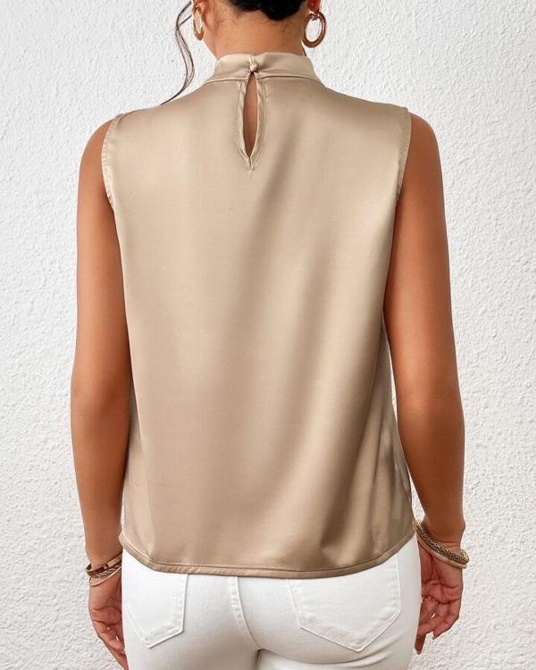 Lieke - Elegante mouwloze top met halsdetail voor dames