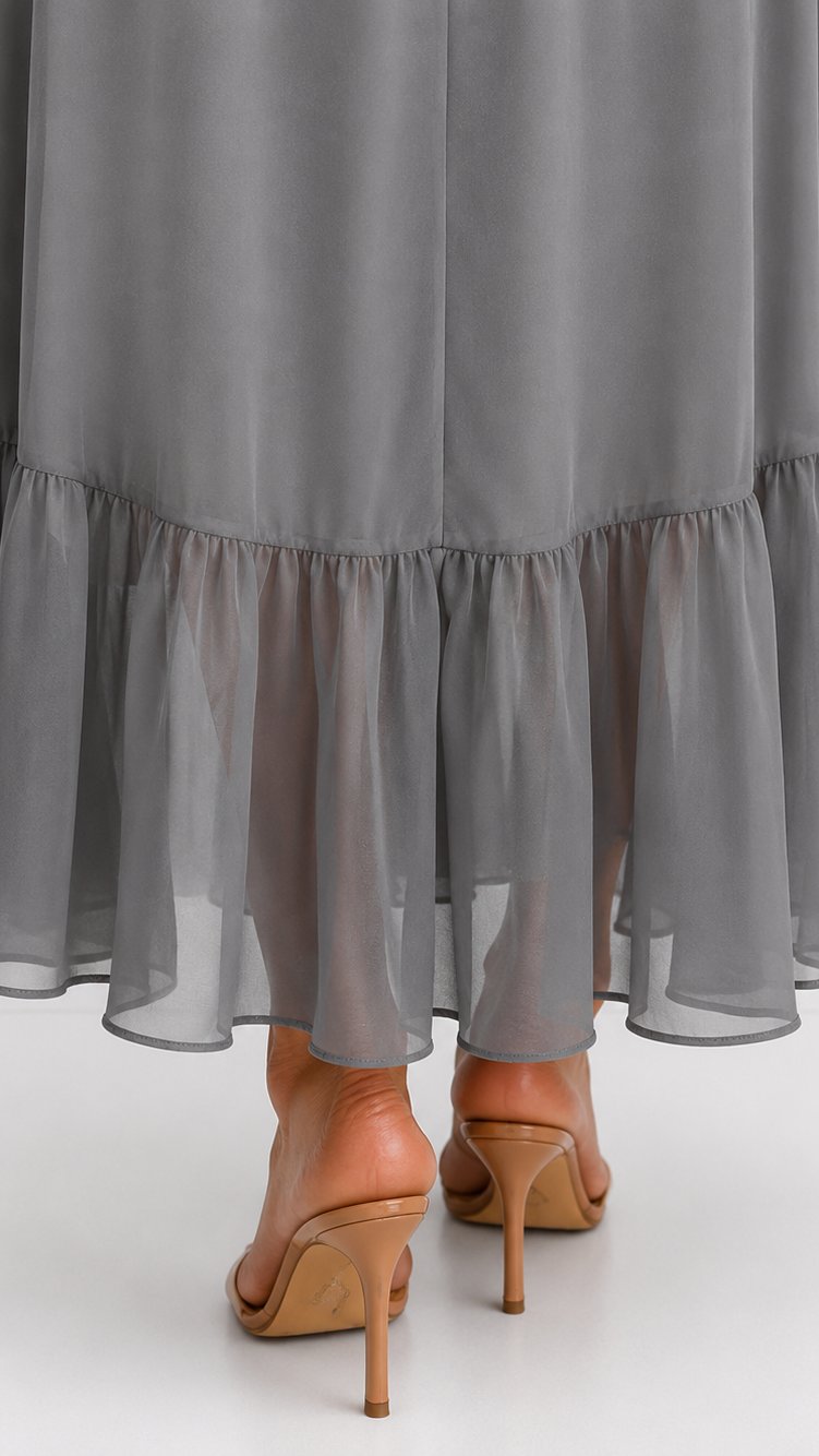 Lieke - Elegante chiffon vouwjurk voor dames View 29