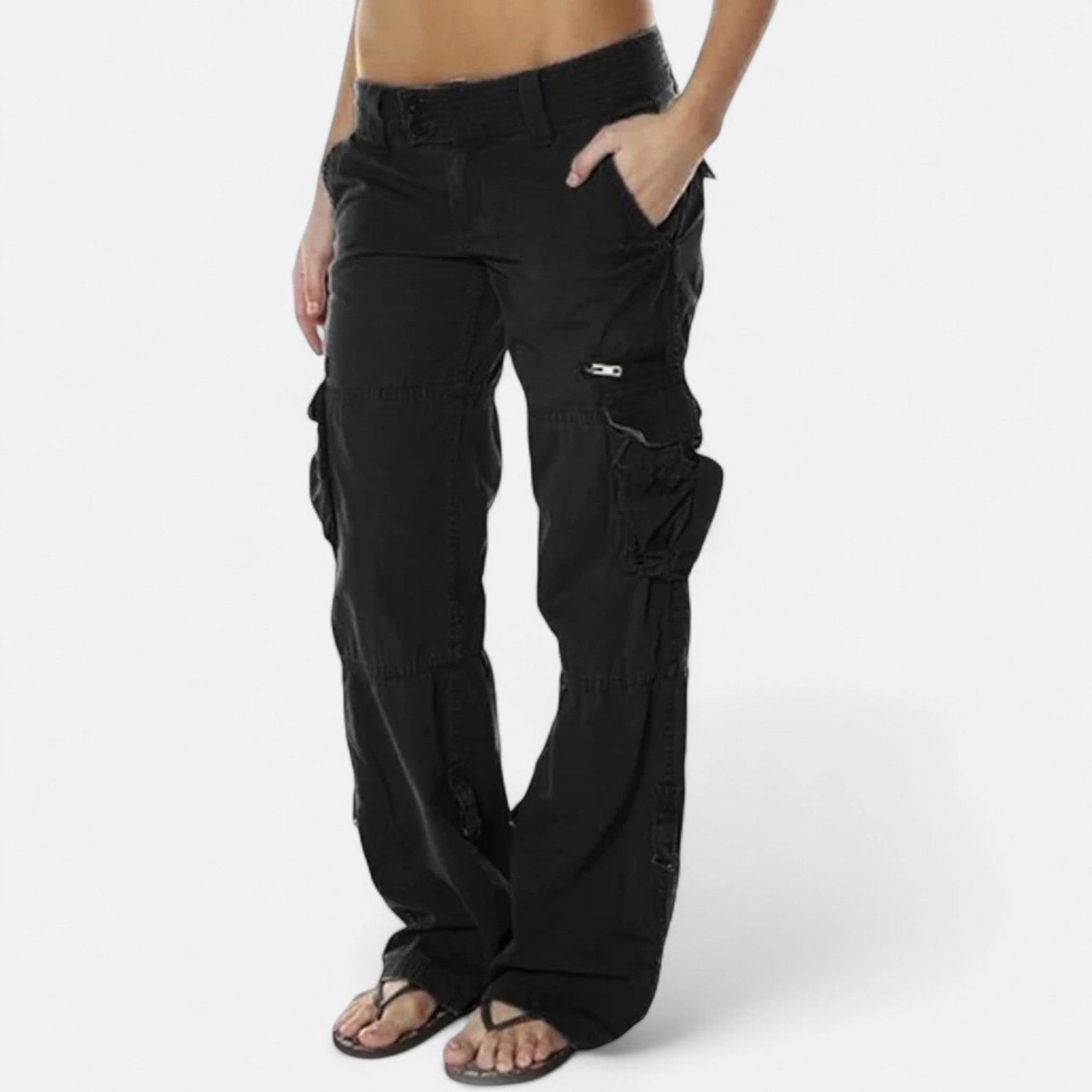 Loes - Relaxed cargo broek met rechte pijpen voor dames Lifestyle
