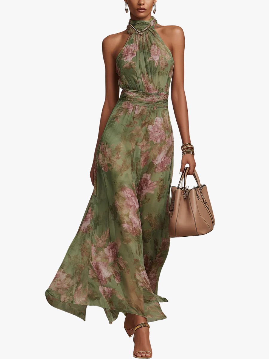 Lotte - Luchtige bloemen halterjurk voor dames Hero