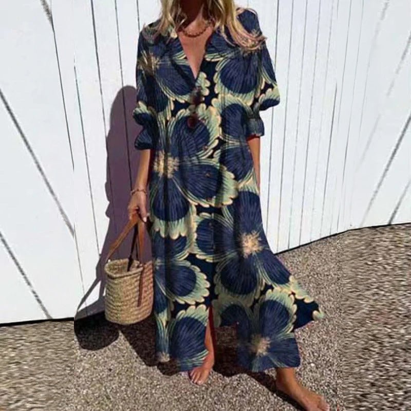 Lotte - Minimalistische vloeiende maxi-jurk voor dames Alternate