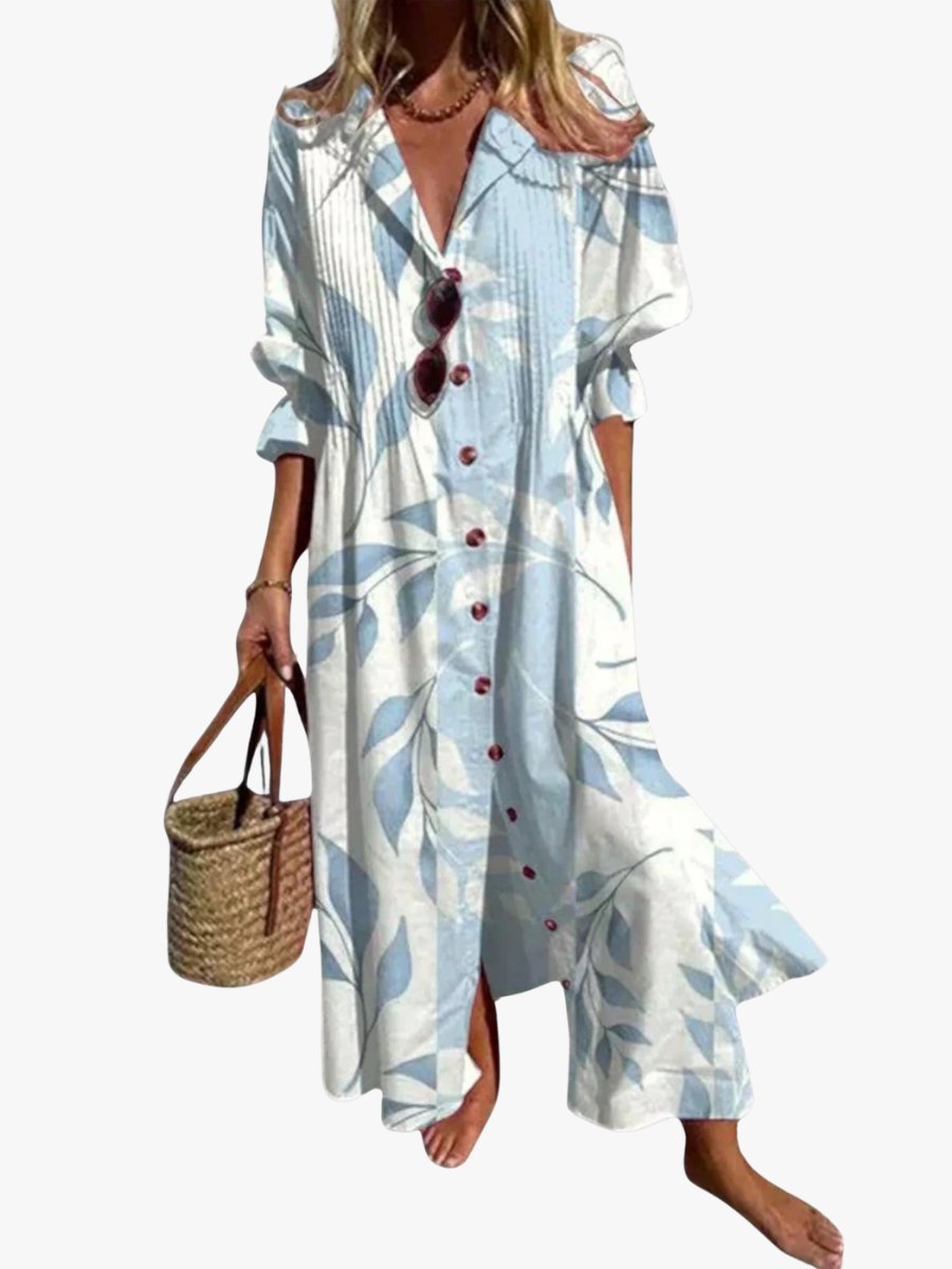 Lotte - Minimalistische vloeiende maxi-jurk voor dames Hero