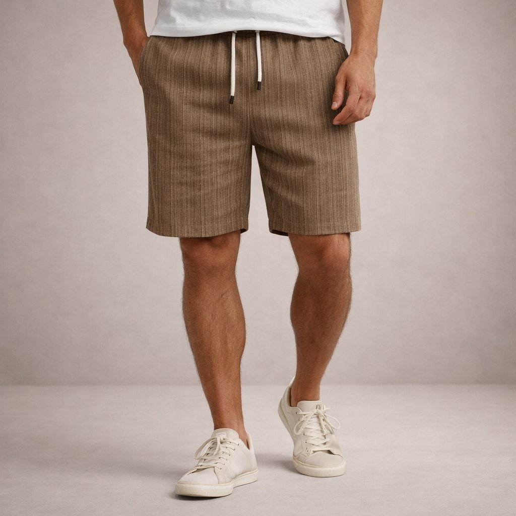 Luuk - Casual linnen korte broek voor heren View 24
