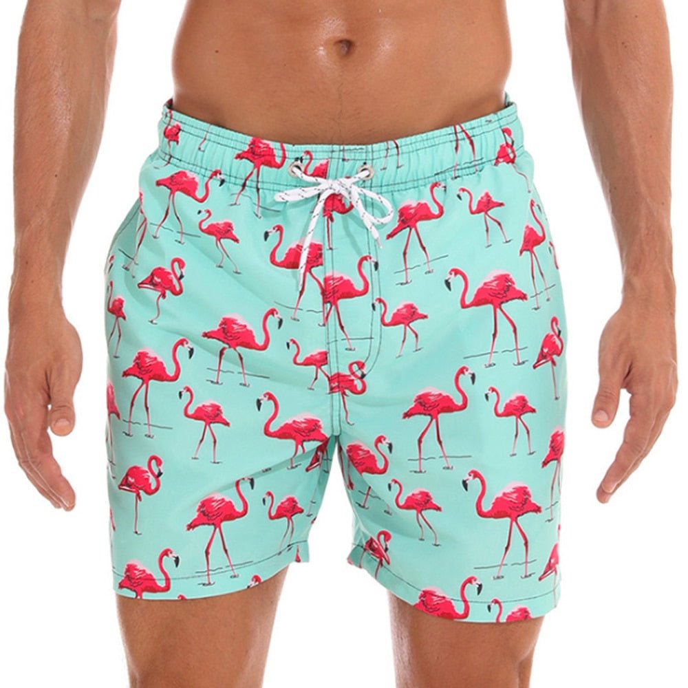 Luuk - Sneldrogende zomerse zwembroek met bananenprint voor heren Angle