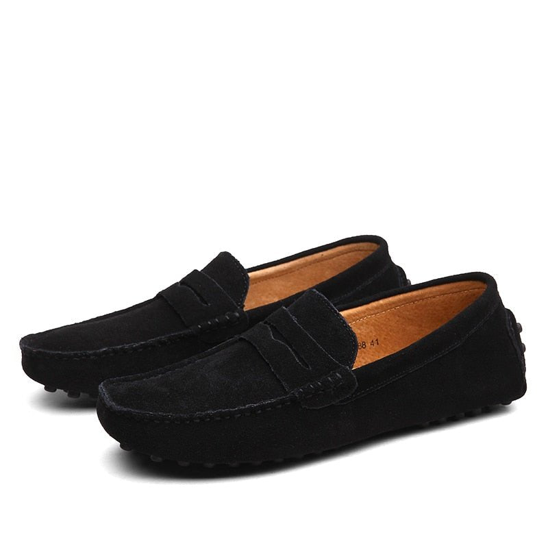 Maarten - Casual suède loafers met penny strap voor heren View 13