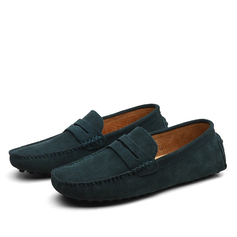 Maarten - Casual suède loafers met penny strap voor heren View 15