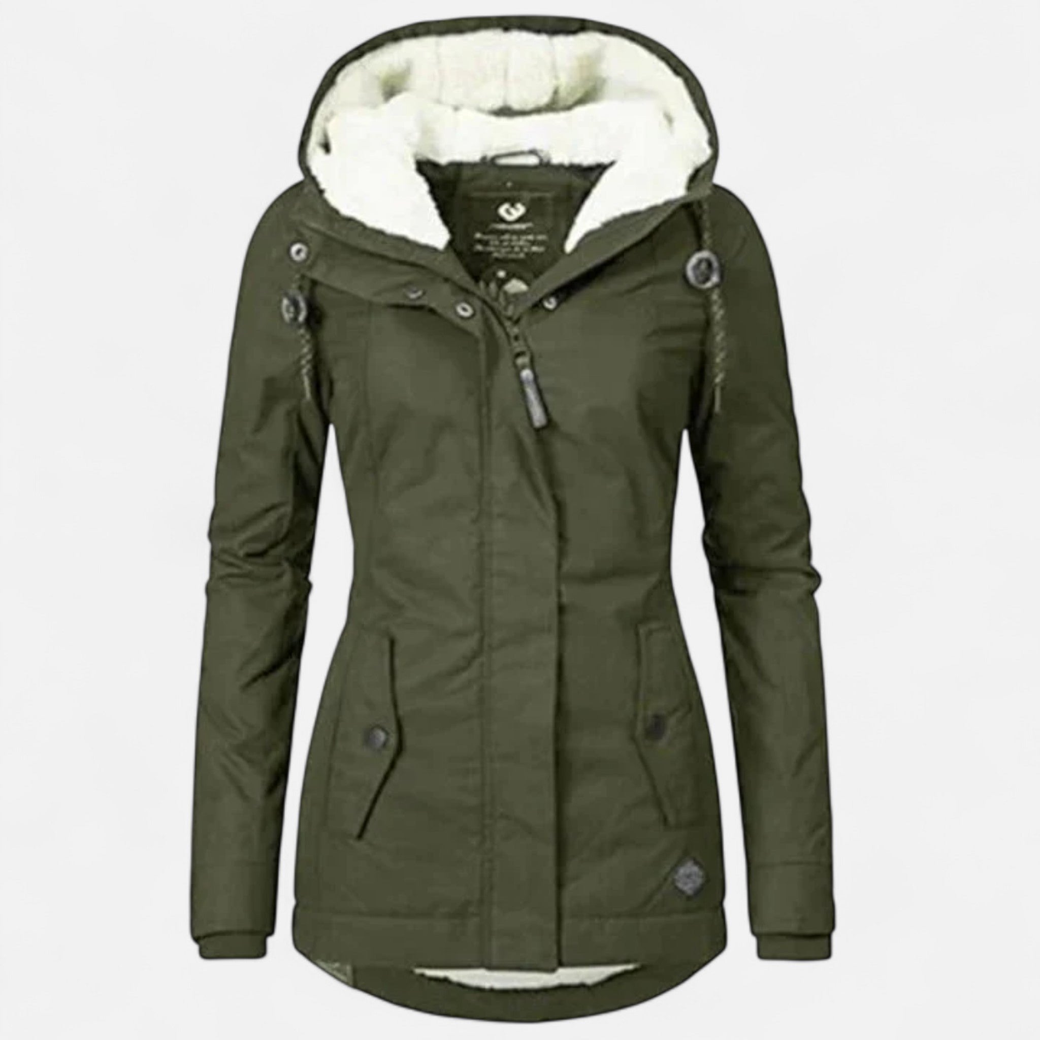 Maren - Warme gevoerde winterjas voor dames Back
