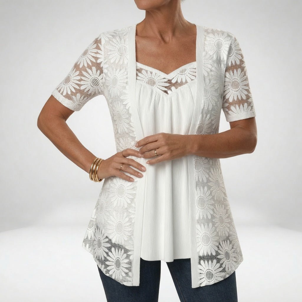 Maud - Elegante kanten blouse voor dames View 13