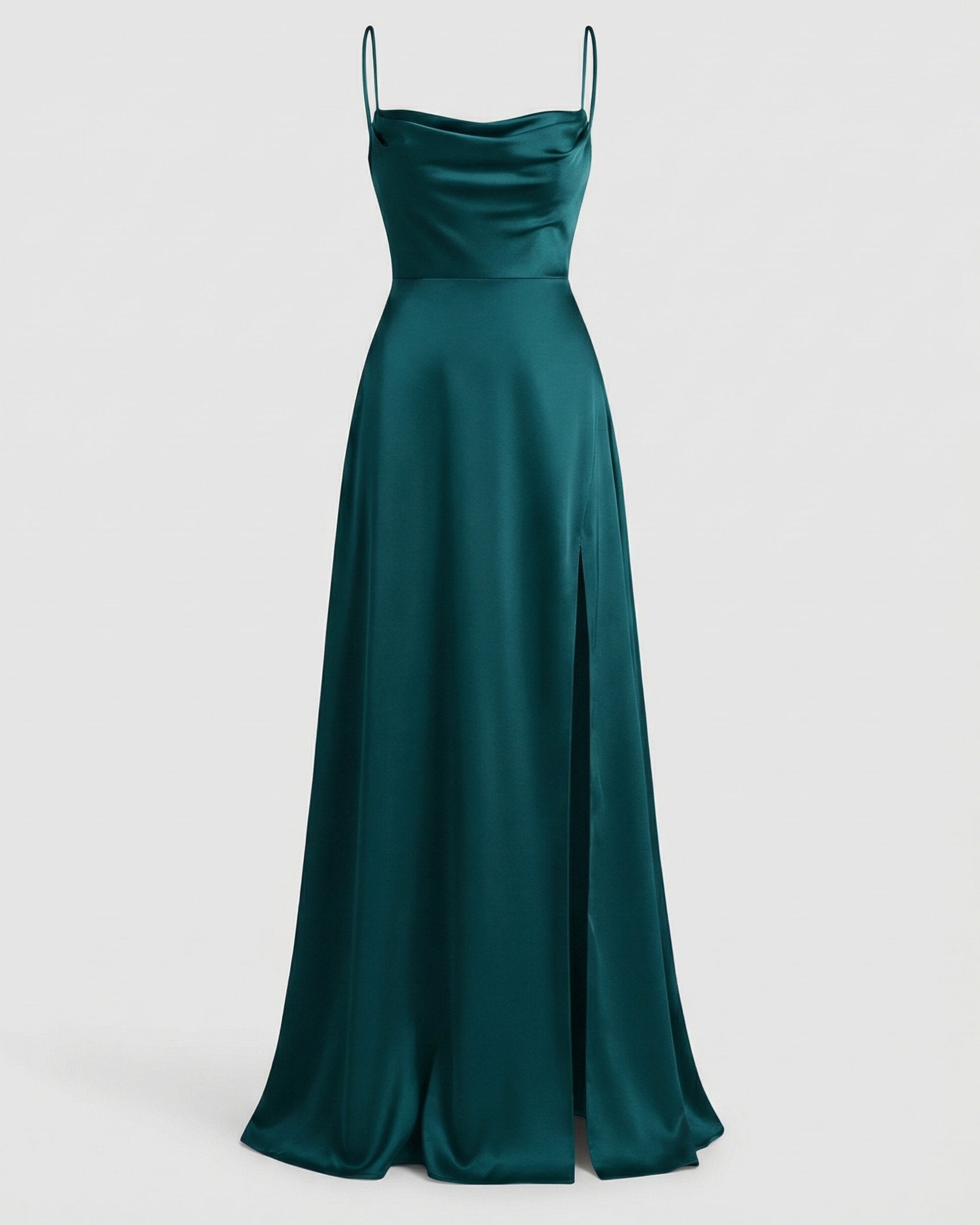 Merel - Elegante maxi jurk met beenopennis voor dames Back
