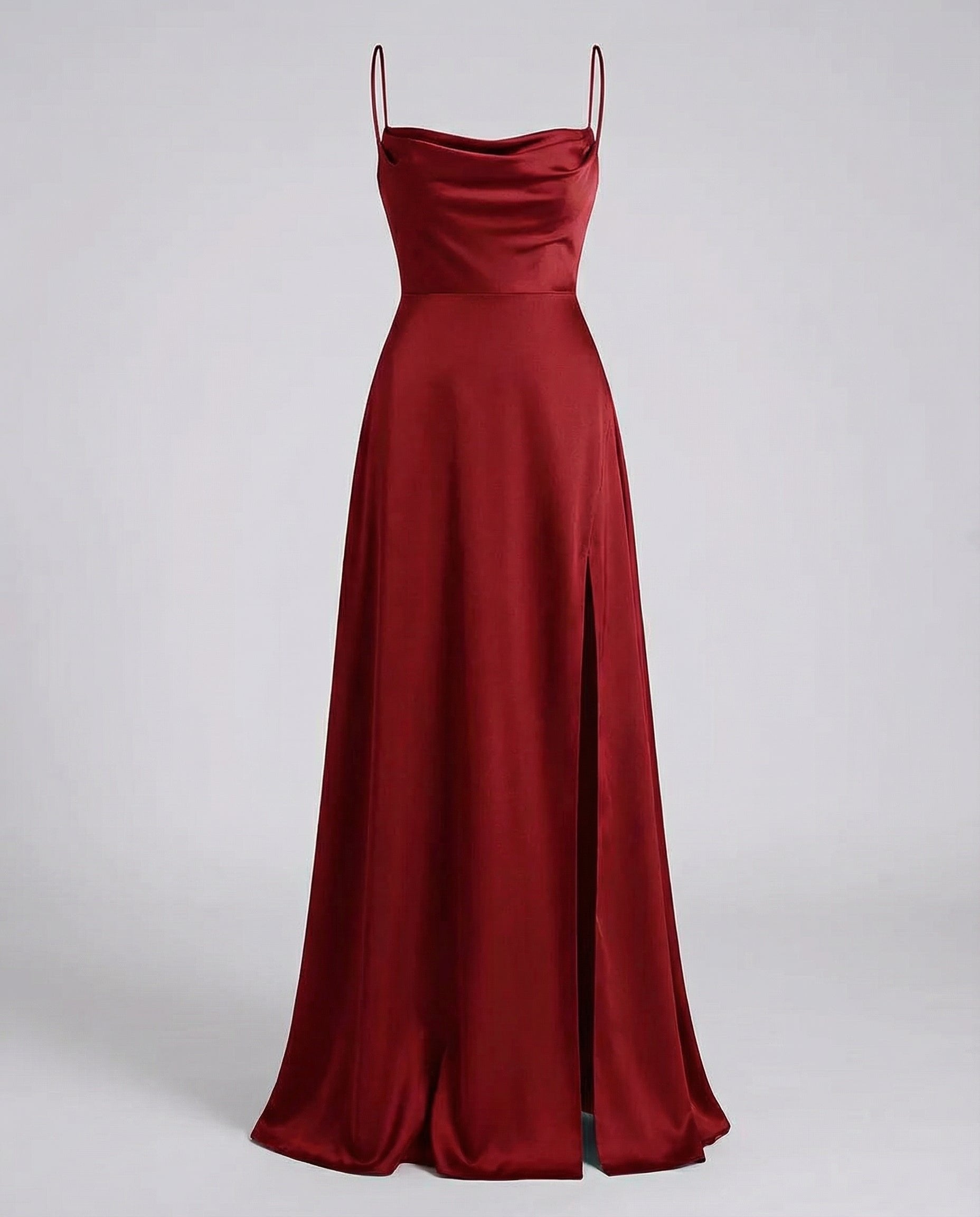 Merel - Elegante maxi jurk met beenopennis voor dames Side