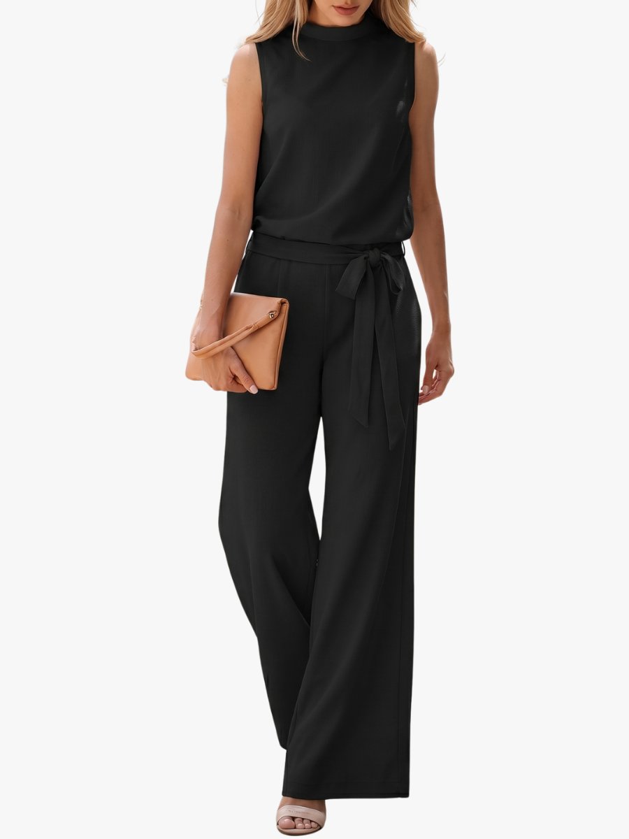 Noa - Chique zomerjumpsuit met mock neck kraag voor dames Hero