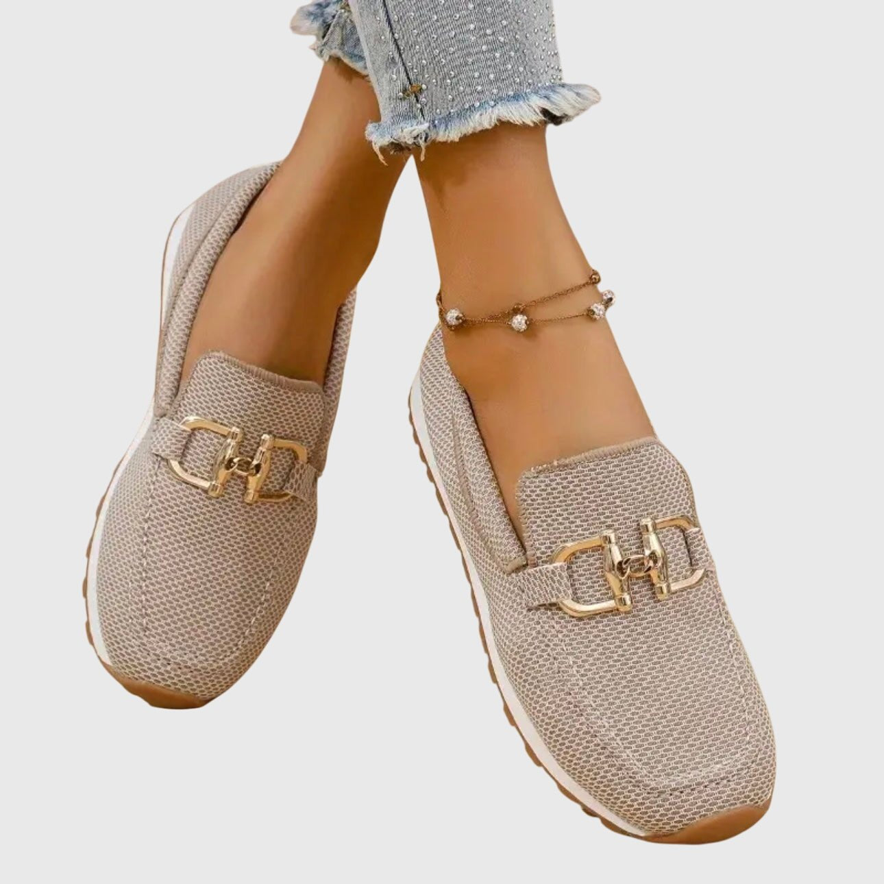 Noa - Sportieve orthopedische loafer sneakers voor dames Detail