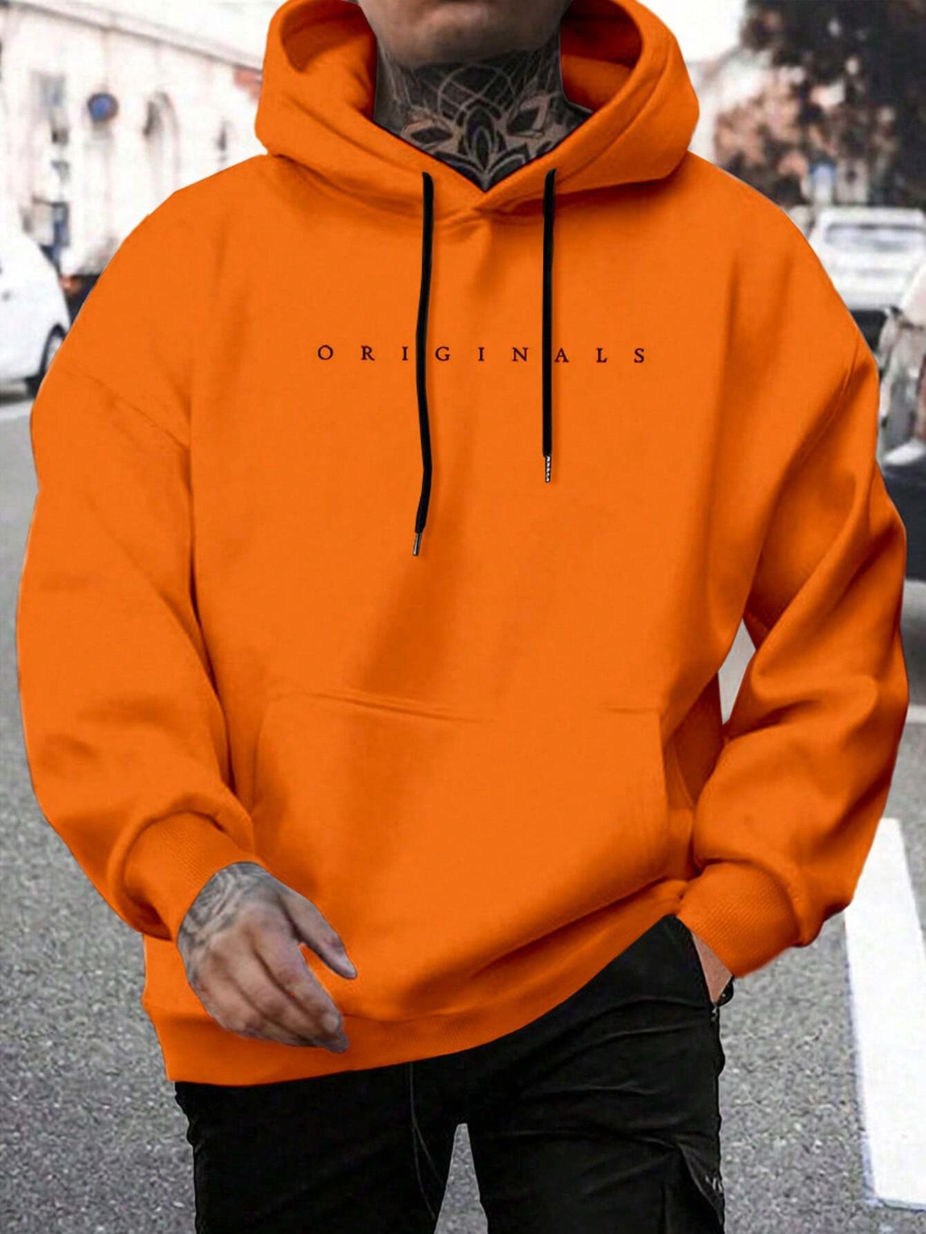 Mees - Casual hoodie met letterprint voor heren