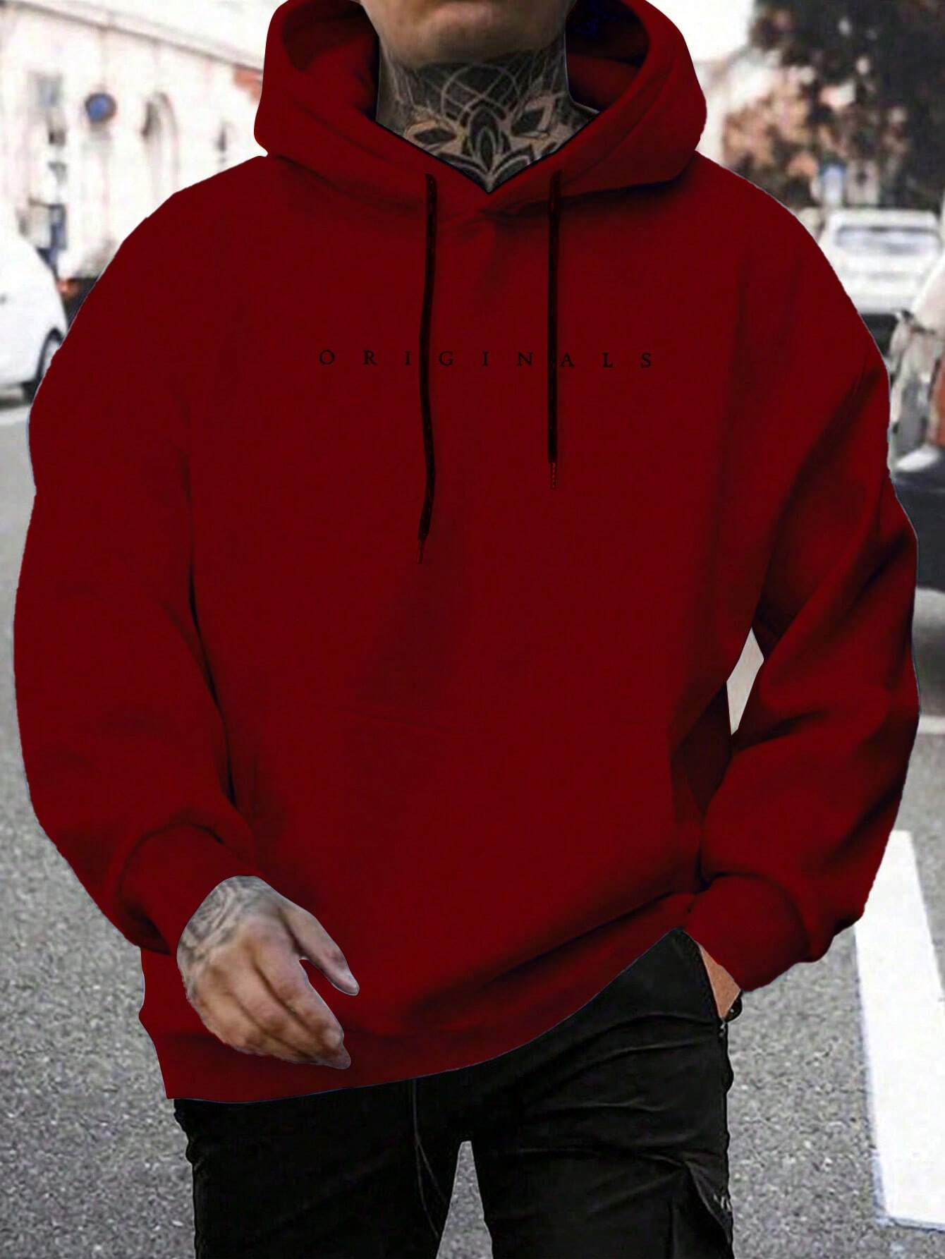 Mees - Casual hoodie met letterprint voor heren