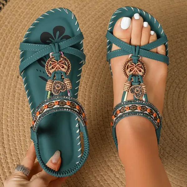 Fenna - Zomerse sandalen met sierbandjes voor dames
