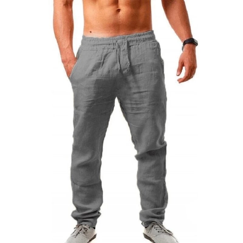 Rens - Luchtige linnen pantalon met elastische taille voor heren Lifestyle