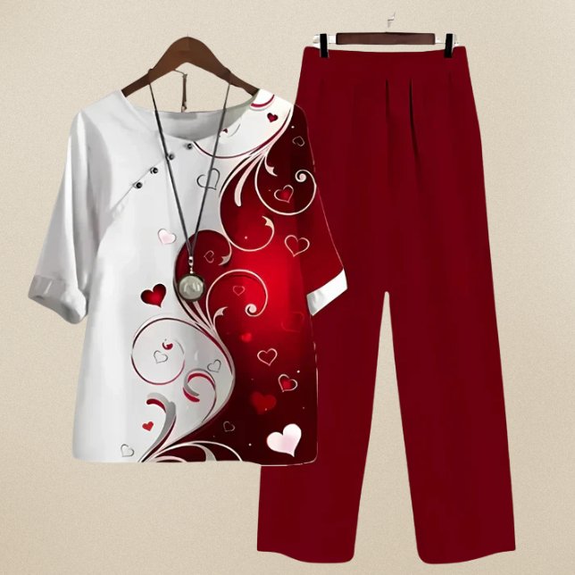 Roos - Stijlvolle zomerset met bloemenprint voor dames View 11