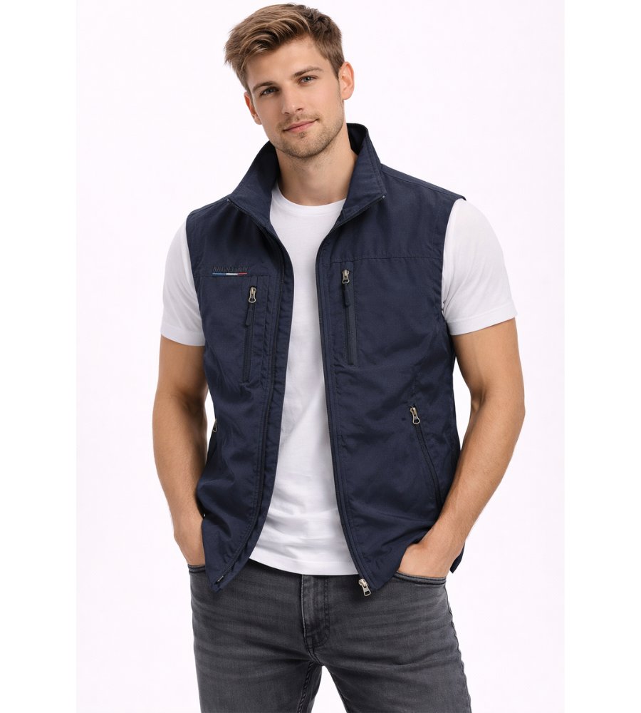 Ruben - Luchtige outdoor bodywarmer met rits voor heren Front