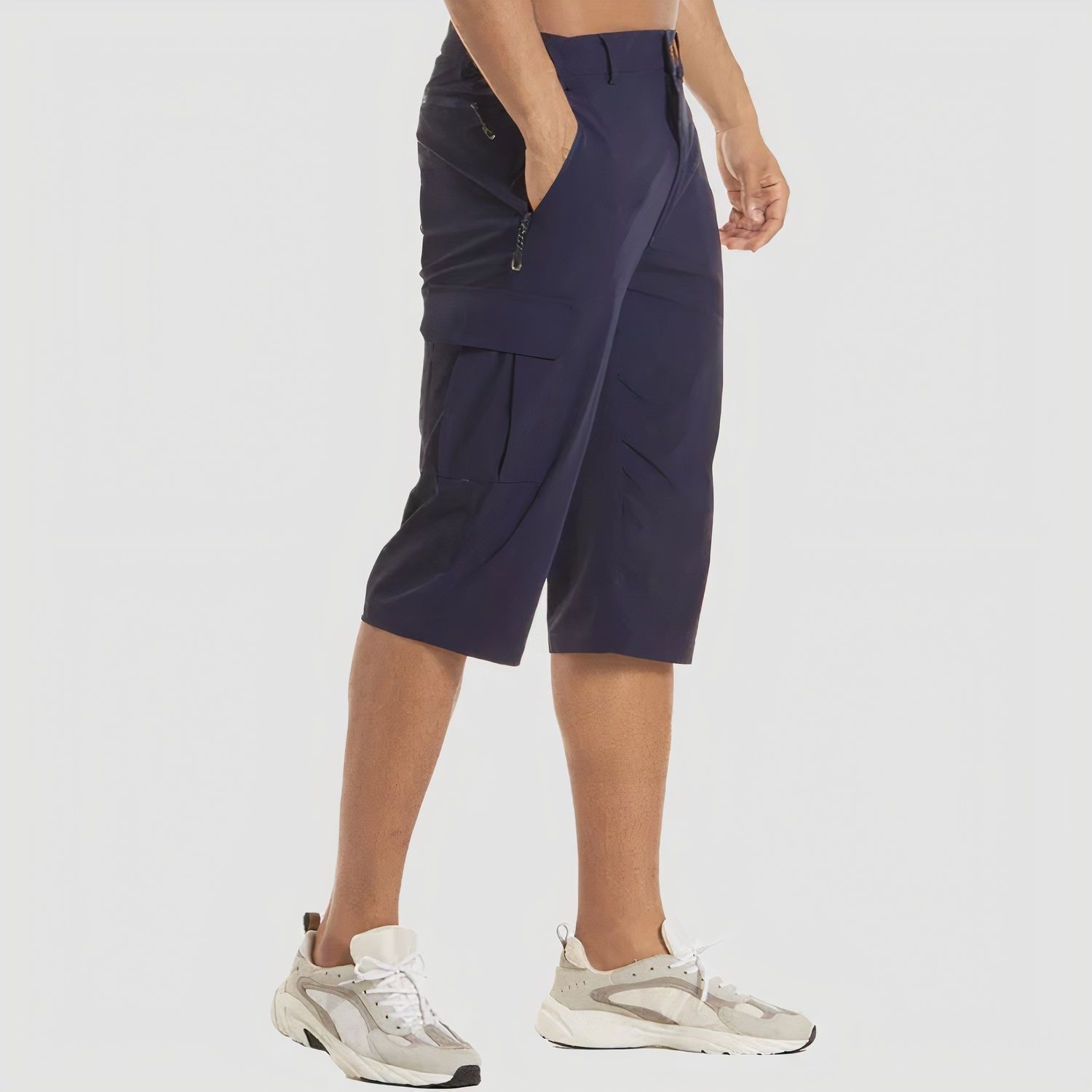 Ruben - Sneldrogend cargo shorts met ruime zakken voor heren Detail