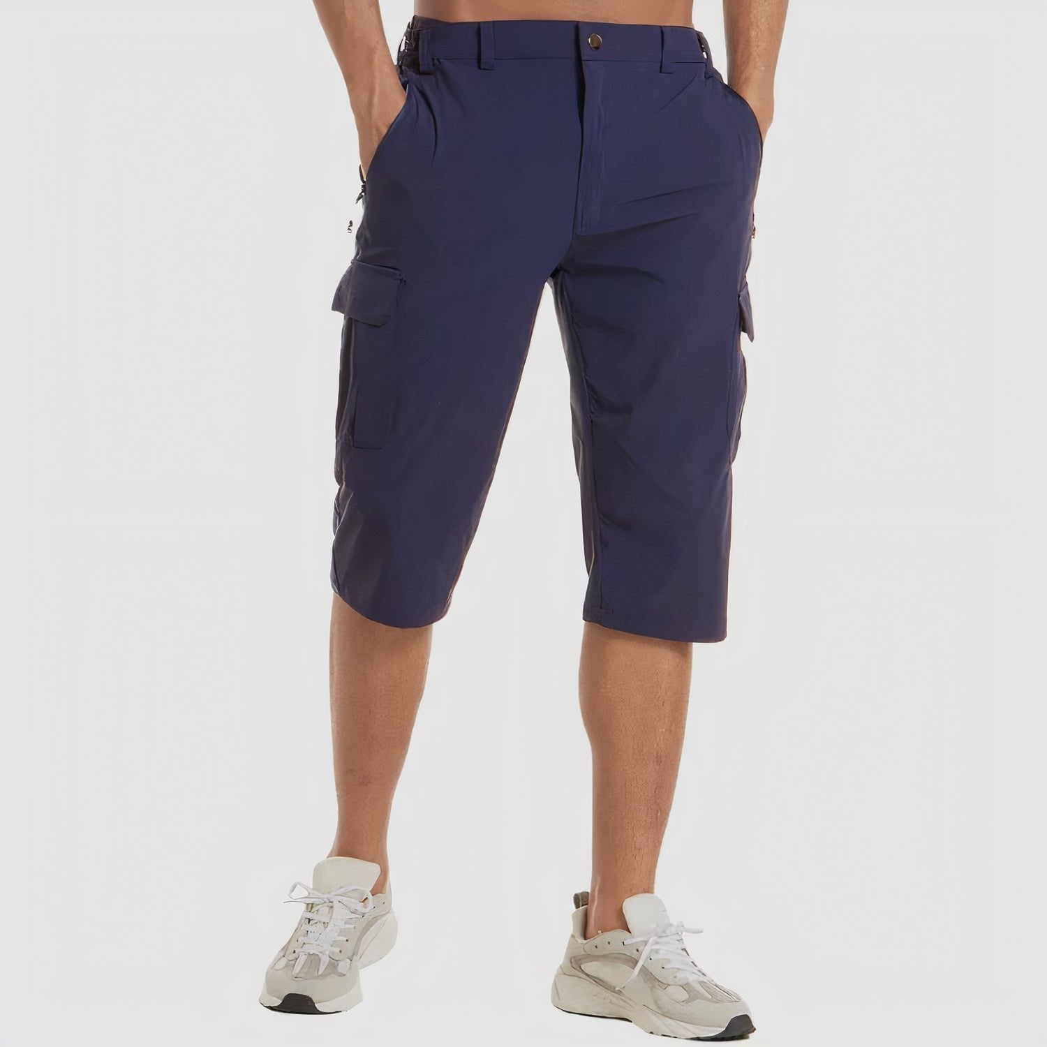 Ruben - Sneldrogend cargo shorts met ruime zakken voor heren Front