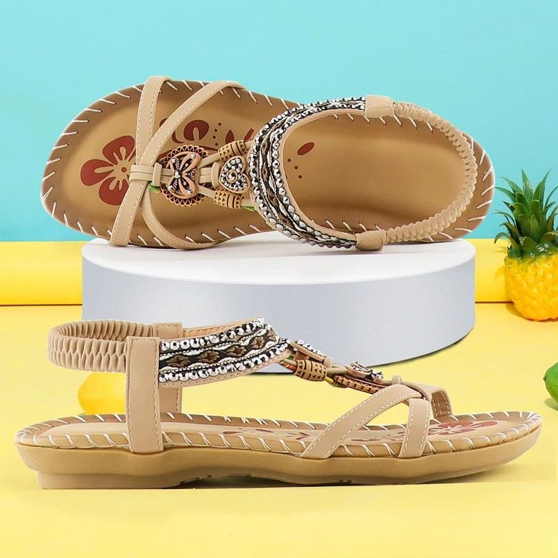 Fenna - Zomerse sandalen met sierbandjes voor dames