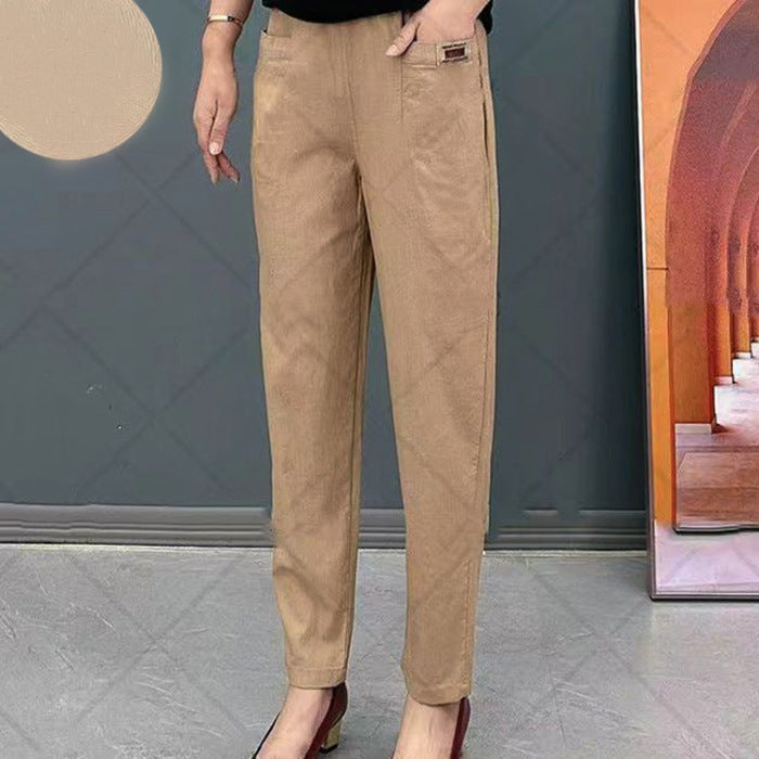 Lieke - Katoenen tapered broek voor dames