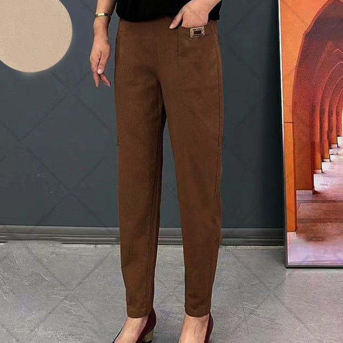Lieke - Katoenen tapered broek voor dames