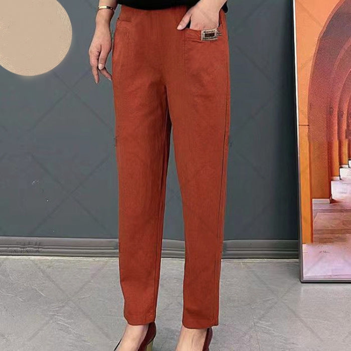 Lieke - Katoenen tapered broek voor dames