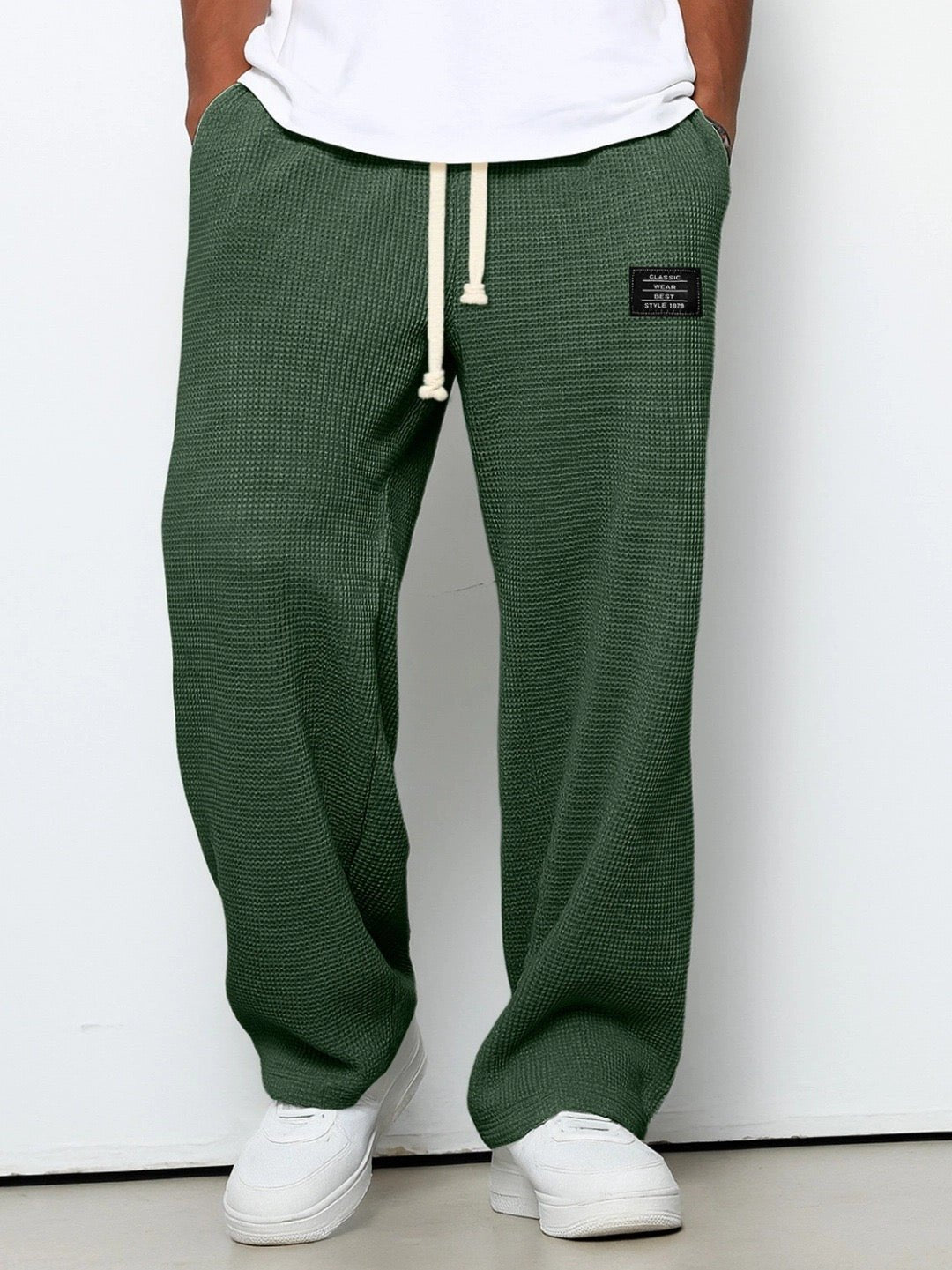 Stef - Comfortabele relaxed herenbroek met elastische taille Alternate
