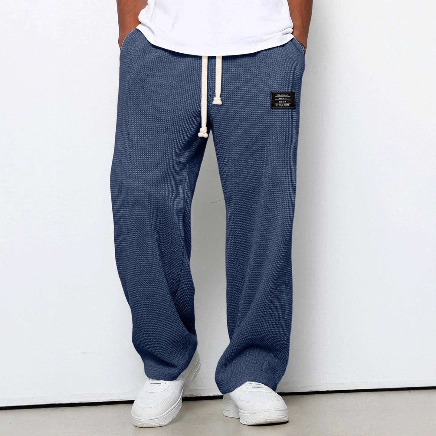 Stef - Comfortabele relaxed herenbroek met elastische taille Lifestyle