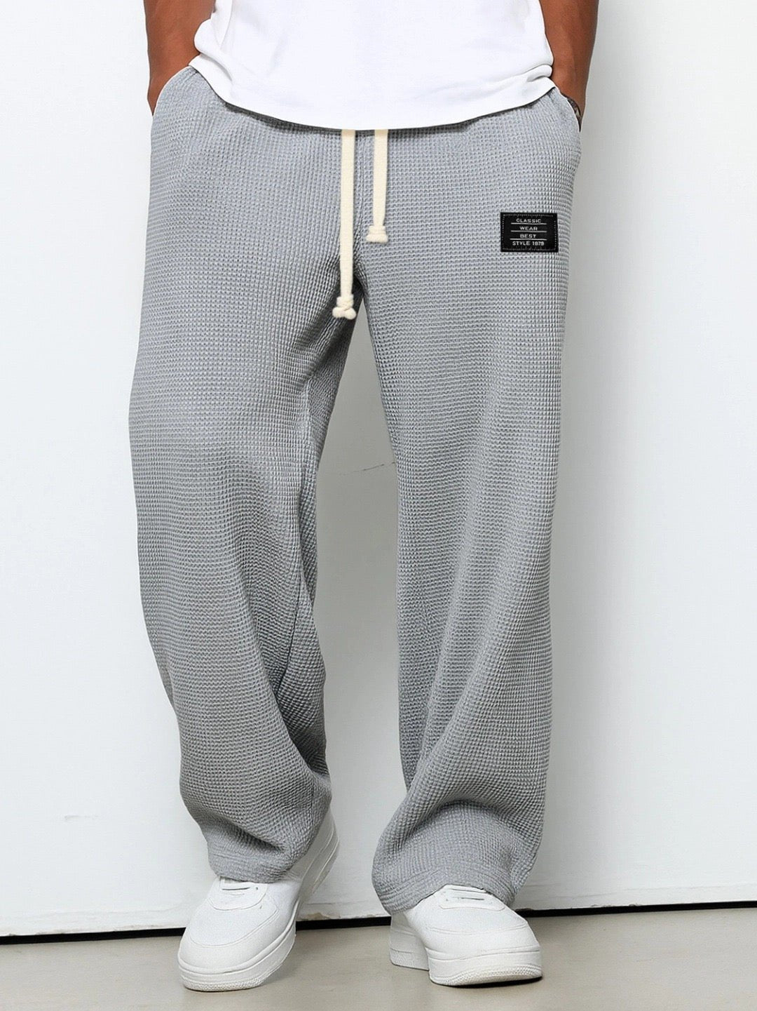Stef - Comfortabele relaxed herenbroek met elastische taille Side