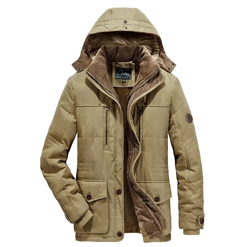 Teun - Warme fluwelen hoodie met capuchon voor heren Angle