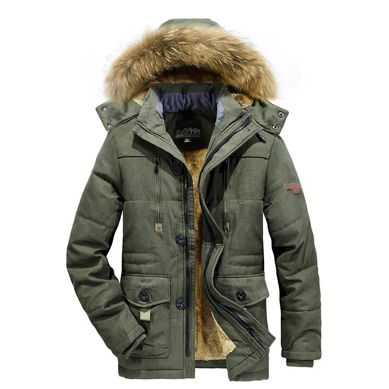 Teun - Warme fluwelen hoodie met capuchon voor heren Full