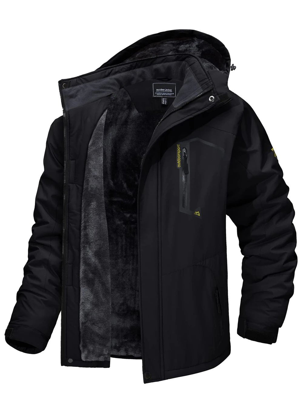 Teun - Waterdichte gewatteerde parka met capuchon voor heren Detail