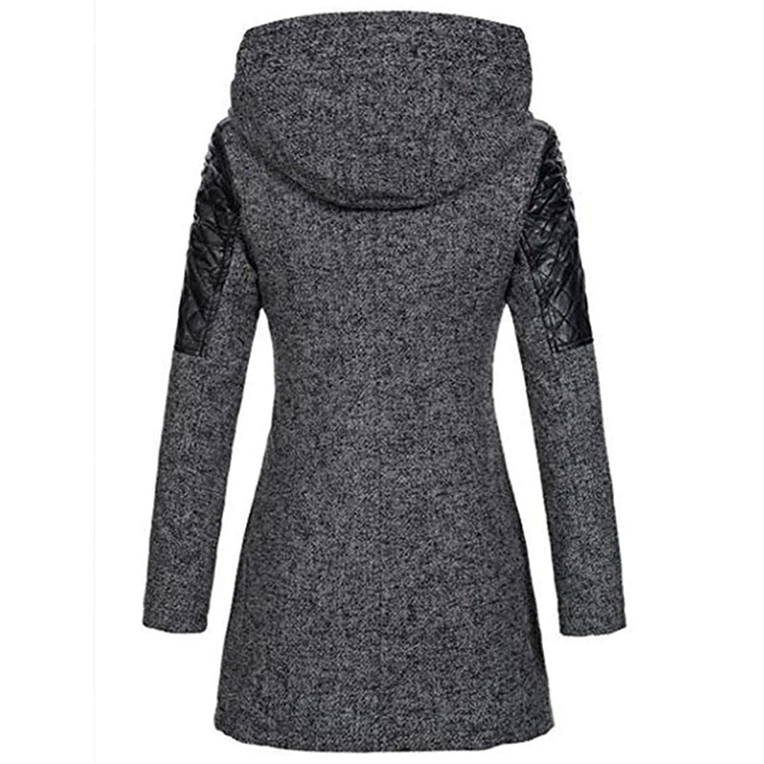 Valerie | Manteau d'hiver imperméable et coupe-vent avec capuche Detail