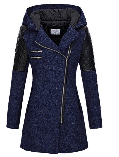 Valerie | Manteau d'hiver imperméable et coupe-vent avec capuche Front