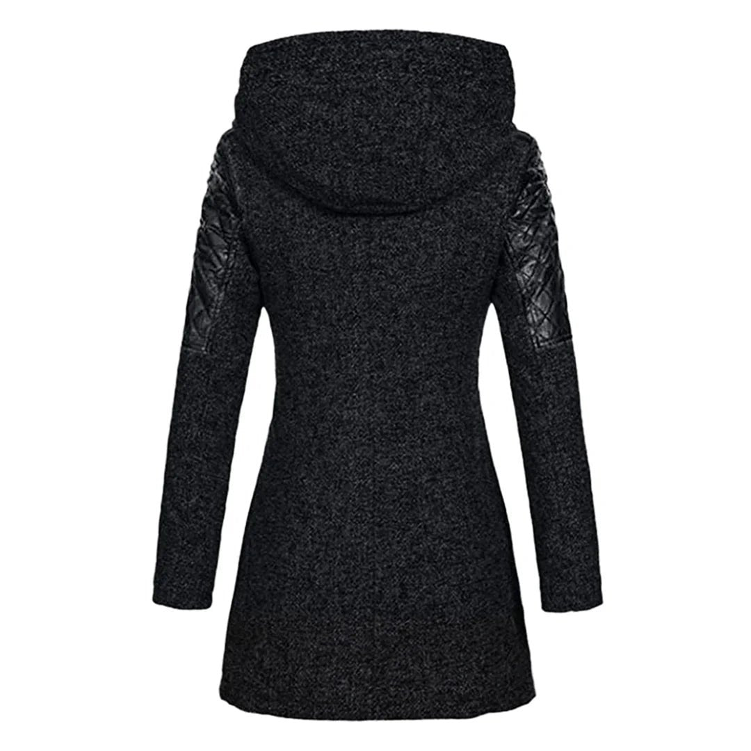 Valerie | Manteau d'hiver imperméable et coupe-vent avec capuche Side