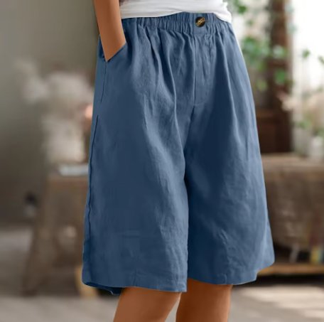 Vera - Wijde shorts met elastische taille voor dames Back