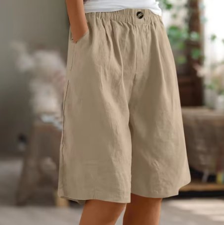 Vera - Wijde shorts met elastische taille voor dames Full